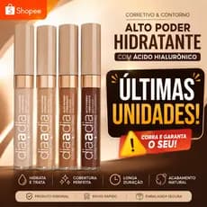 Corretivo e Contorno Líquido Mahav Dia a Dia Corretivo Hidratante