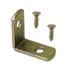 Kit 25 Cantoneiras L Reforço Moveis 25 X 25 + Parafusos Bicromatizado