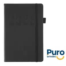 Agenda 2026 com capa dura em poliuretano (PU), marcador de páginas em cetim, porta-canetas