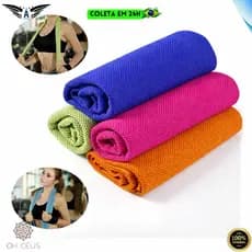 Toalha De Resfriamento Microfibra Gelo Instantâneo Refrescante Academia Fitness Corrida Toalha Fria