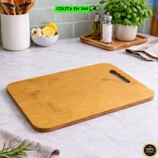 Tábua De Madeira Ideal Para Corte Churrasco Legumes Carnes Cozinha 30cm MDF Moderna Para Servir