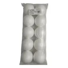 Bola Em Isopor 10cm (100mm) Com 10 Unidades
