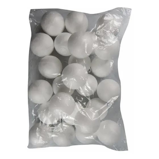 Bola Bolinha Em Isopor 7cm 70mm Com 25 Unidades