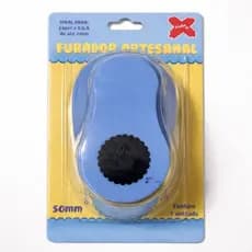 Furador Cortador Círculo Ondulado Escalope Escalopado Redondo Para Tag Tags 50mm 5cm 5x5