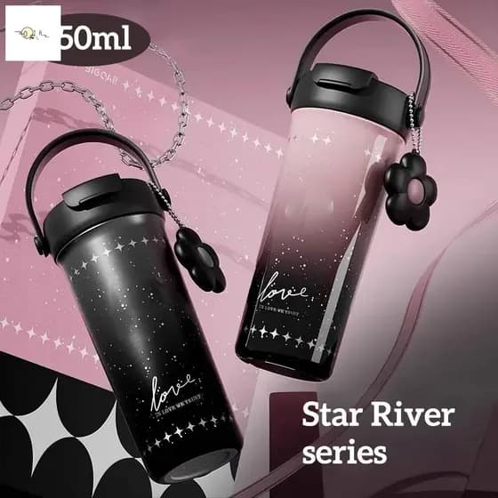 Copo Frio Com Forro Cerâmico Da Série Starry Sky 650ml Xícara De Café De Grande Capacidade