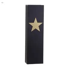 Prateleira De Parede Com Estampa De Estrela E Lua Preta-Estilo Simples Para Decoração De Casa Quarto