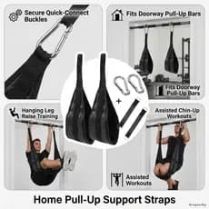 Pull Up Bar Ab Straps Suporte De Braço Suspenso De Fitness Resistente A Rasgos De Alta Resistência Para Barras De Porta