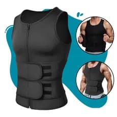 Regata Efeito Sauna compressão modeladora queima gordura Termica Cinta Modeladora Fitness Masculino