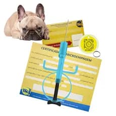 Microchip Nano 1.4x8mm Iso 11784 E 11785 + Medalha Qr Code