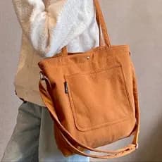 Bolsa Veludo Feminina Grande Transversal Estilosa Menina Mulher Faculdade Trabalho Escola Lazer