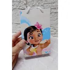 Sacolinha Surpresa Para Aniversário Moana Baby Pegue e Monte Sacola Moana