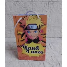 Sacolinha Personalizada Naruto Pegue e Monte Sacola Surpresa Para Aniversário Anime