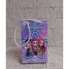 Sacolinha Personalizada Guerreiras do kpop Pegue e Monte Sacola Para Festa de Aniversário Huntrix