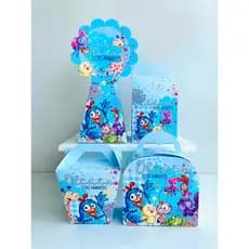 Kit Caixinhas Personalizadas para Aniversário Galinha Pintadinha Pegue e Monte