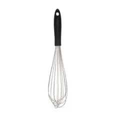 Batedor Manual Profissional Aço Inox Weck 40cm Cabo PP Preto