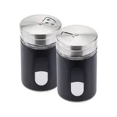 Kit Dois Porta Condimento e Saleiro Preto Weck