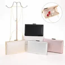 Bolsa Clutch Festa Luxo Feminina com Corrente – Casamento e Noite