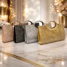 Bolsa Clutch Feminina Brilhante Luxo Noite Festa