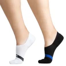 KIT 2 PARES MEIA INVISIVEL (1 PAR PRETO E 1 PAR BRANCO)
