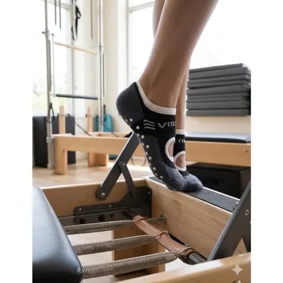 Meia De Pilates Com Antiderrapante | Vistho