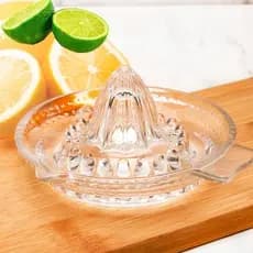 Espremedor De Frutas Limão Laranja De Cristal Manual LYOR