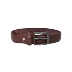 Cinto Masculino Marrom Casual E Social Fivela Grafite Escuro Alta Durabilidade Estilo Moderno