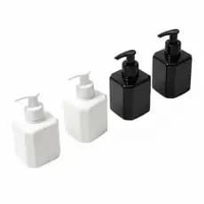 Kit 4 ou 10 Porta Sabonete Líquido Pet Plástico 200ml Com Válvula Pump Saboneteira Shampoo Banheiro
