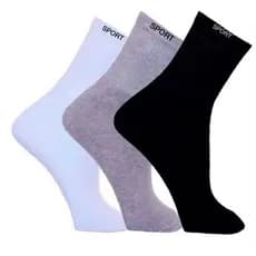 1 Par de Meia CANO ALTO Algodão Sport Masculina Promoção