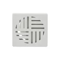 Ralo Automatico Inteligente 10 cm Quadrado ABS Branco Veda Cheiro