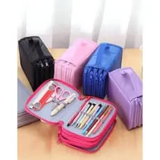 Estojo Box/Estojo Escolar/Estojo de lápis/Estojo com divisórias/Grande capacidade Com 4 Níveis E Zíper 72 canetas