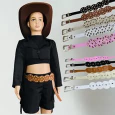 Lançamento! Cinto Infantil Boho Country para Meninas – 5 Cores • Pronta Entrega • Envio Rápido!