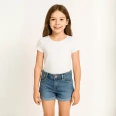 Body Infantil Branco Suplex Grosso 320g – Confortável, Manga Curta (Tam. 4 ao 16) | Look Country