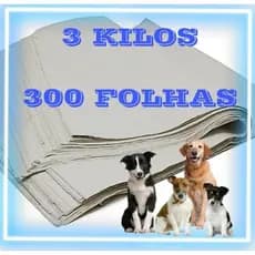 Jornal Pet  3KG, Tapete Pet Biodegradável GRANDES 47x65  sem Impressão Promoção Envio Imediato.
