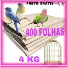 Papel para Gaiolas e viveiros  4KG, Tapete Pet Biodegradável FOLHAS GRANDES 47x65  ENVIO IMEDIATO