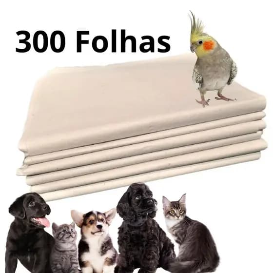 KIT Jornal Pet 300 Folhas Tapete Pet Biodegradável  GRANDES 50X70  Envio imediato