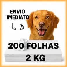 KIT 200 Folhas Tapete Pet sem Impressão Promoção ENVIO IMEDIATO