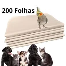 KIT 200 FOLHAS DE PAPEL PARA GAIOLAS E VIVEIROS DE PÁSSAROS ALTA ABSORÇÃO ENVIO IMEDIATO.