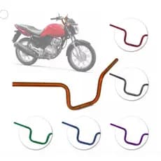 Guidão Colorido Esportivo Estilo D Brake Moto Cg Start Titan Fan Envio Hoje