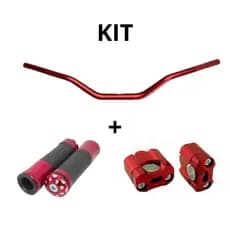 Guidão Esportivo Para Moto Universal Envio Rápido + Alongador De Guidom Moto 26MM + Manopla Punho Esportiva De Alumínio