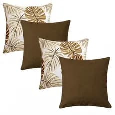 4 Capas Almofadas Decorativas 50x50 Luxo Moderna 50x50 Sem Refil Com Ziper Invisivel Envio Full