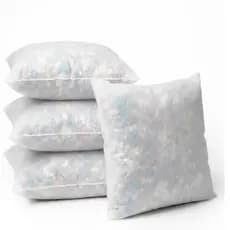 Kit 4 Refis Para Capa de Almofada 50x50cm Floco de Espuma – Enchimento Macio e Volumoso - Envio Full