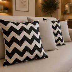 04 Almofadas Cheias Estampadas Modernas Decorativas 50x50 Luxo Anti Bolinha Lavavel Não Desbota Full