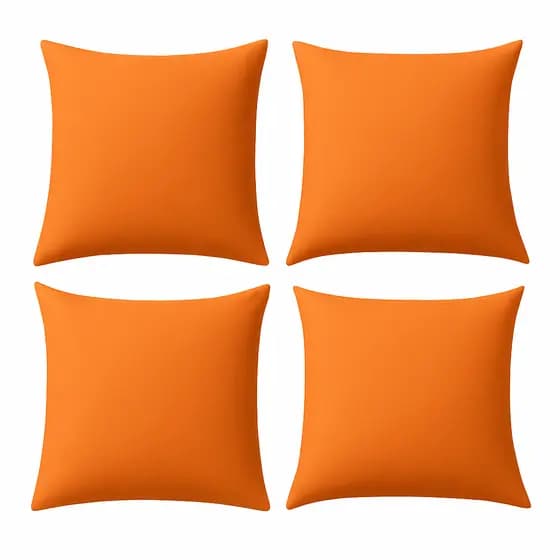 04 Almofadas Cheias 50x50 Modernas Decorativas Estampadas Luxo Lisa Com Refil Floco de Espuma Full