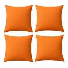 04 Almofadas Cheias 50x50 Modernas Decorativas Estampadas Luxo Lisa Com Refil Floco de Espuma Full