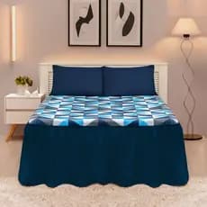 Colcha Casal Estampada 03 Peças Decorativa Moderna Luxuosa Anti Bolinha Leve Com Fronhas Envio Full