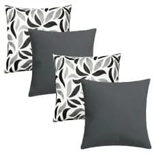 04 Capas Almofadas Modernas Estampadas Decorativas Luxuosas 50x50 Sem Enchimento Com Ziper Lavavel