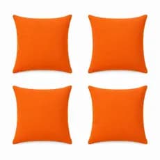 04 Capas Para Almofadas 50x50 cm Lisas Sem Refil Com Ziper Invisivel Envio Full