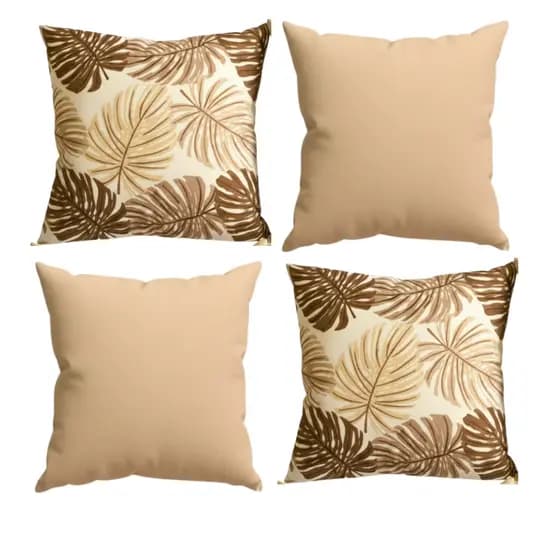 04 Almofadas Decorativas Luxo 50x50 Com ou Sem Refil Elegancia