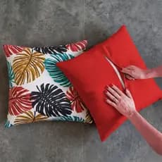 4 Capas De Almofadas Decorativas Luxo 50x50 Sem Refil Com Ziper Invisivel Anti Bolinha - Envio Full