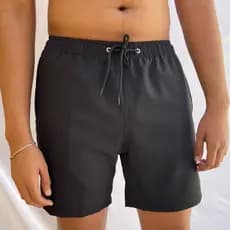 Short Praia Masculino Tactel Estampado Bermuda Banho Secagem Rapida Leve Confortavel Praia Piscina Verão Ferias